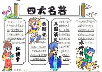 明晰的四大名著内容简介思维导图