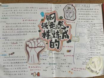 八下名著《钢铁是怎样炼成的》思维导图（5张）