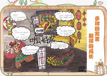 中国古代寓言故事《叶公好龙》思维导图