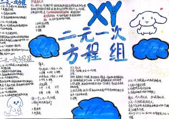 人教版七年级数学下册第十章《二元一次方程组》思维导图