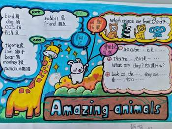 人教三上Unit3《Amazing animals》思维导图