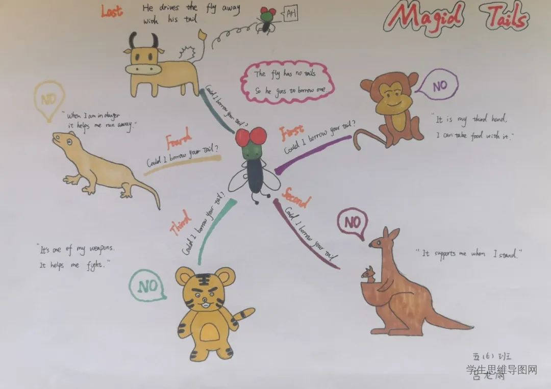 Magic Tails 神奇的尾巴英语思维导图